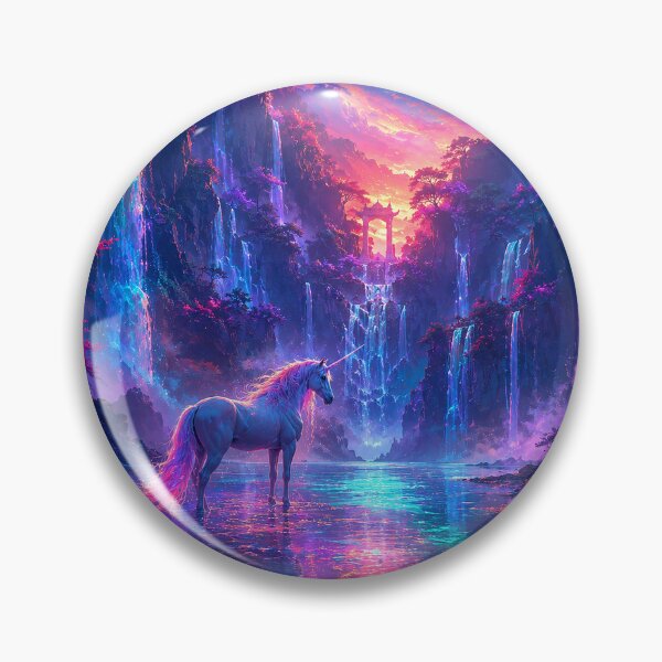 Item preview, The Celestial Unicorn Falls of Radiant Wonder designed and sold by BlissBlvdShop.