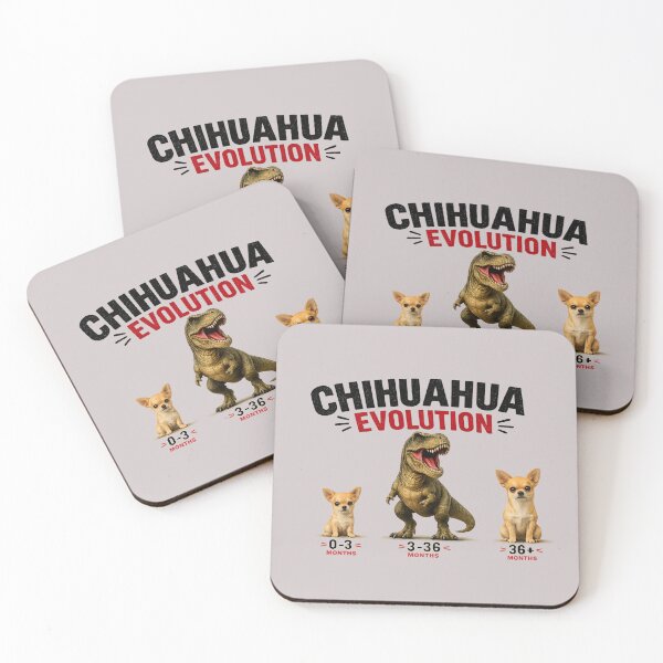 Item preview, Chihuahua Evolution Funny Dog Stages T-Rex Humor Chihuahua Lover Gift Art designed and sold by PrintAura15.
