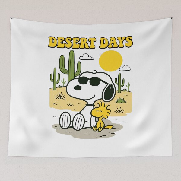 Aperçu de l'œuvre Snoopy et Woodstock, fraîcheur du désert créée et vendue par catlolistore.