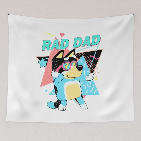Item preview, Rad Dad 80s Retro Dab Blueys  designed and sold by oriMarchive.