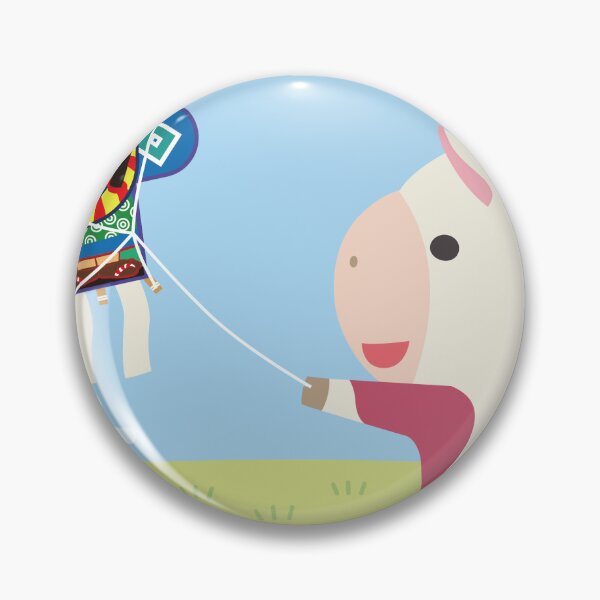 Item preview, Cute Cartoon Cows Japanese New Year Kite designed and sold by OsakaYumeWorks.