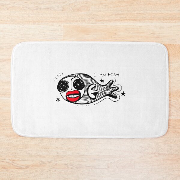Artikelvorschau, Skurrile „Ich bin ein Fisch“-Surreale-Doodle-Illustration entworfen und verkauft von DariaKusto.