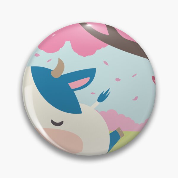 Item preview, Cute Cartoon Cows Spring Cherry Blossom Sleep designed and sold by OsakaYumeWorks.