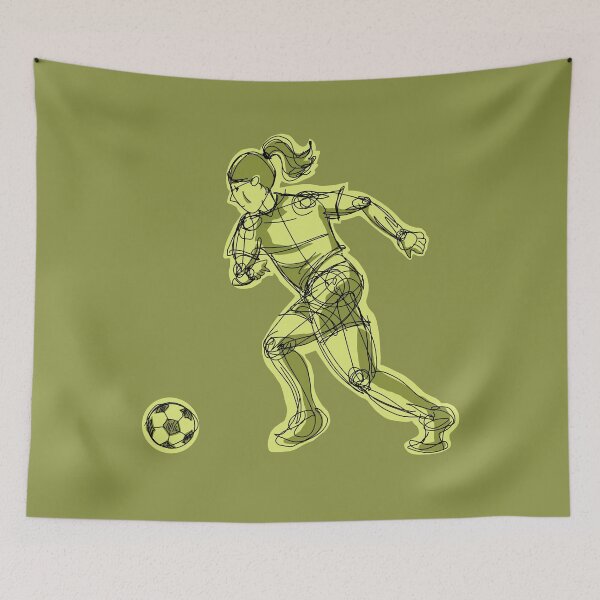 Item preview, Charging Soccer with green background  designed and sold by missmann.