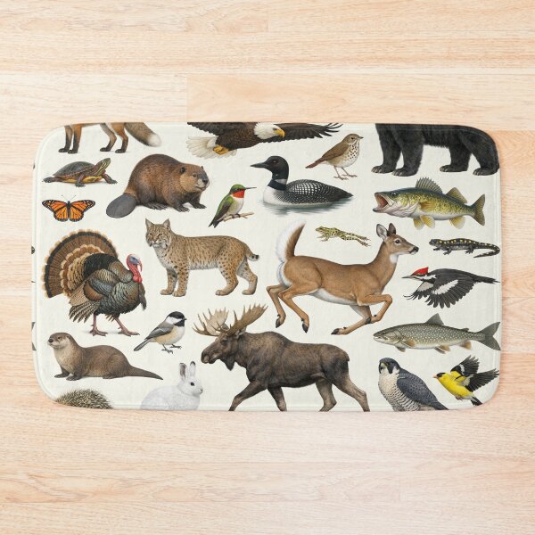 Item preview, Animals of Vermont Retro Style Identification Chart designed and sold by kakarikihill.