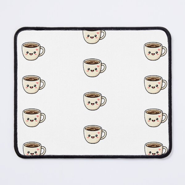 Item preview, Kawaii Smiling Coffee Cup - Cute Vector Style Sticker designed and sold by AidaAviles.