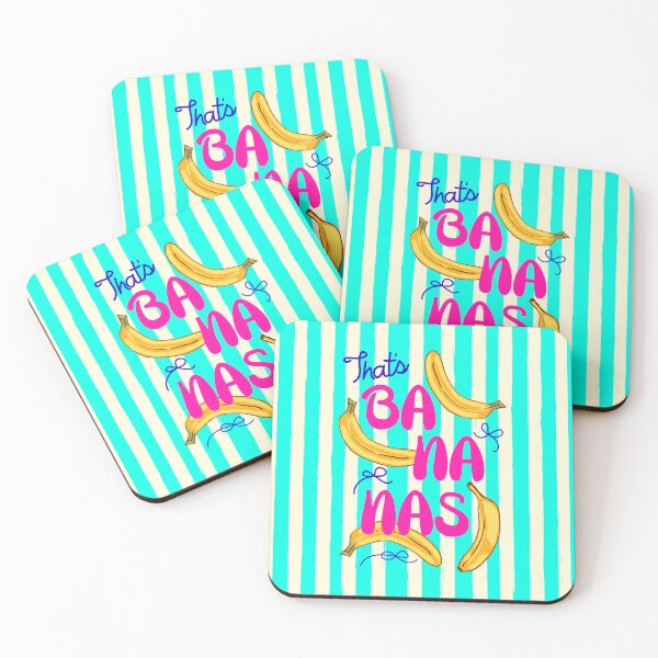 Item preview, Trendy Neon That's Banana Stripes Summer Fruit Illustration designed and sold by MaiZephyr.
