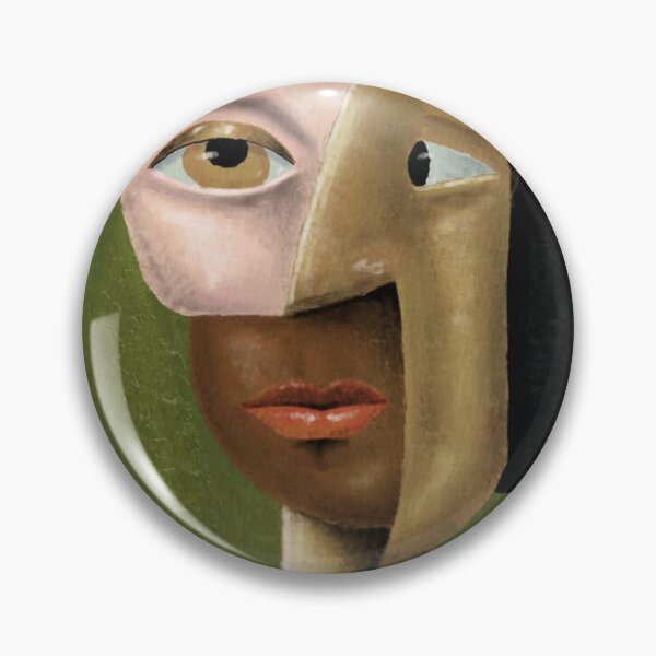 Item preview, Earth Tone Cubism Abstract Face designed and sold by deanrandym.