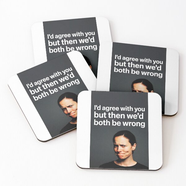 Item preview, I’d Agree With You But Then We’d Both Be Wrong | Funny Sarcastic Quote designed and sold by FatCatStudios.