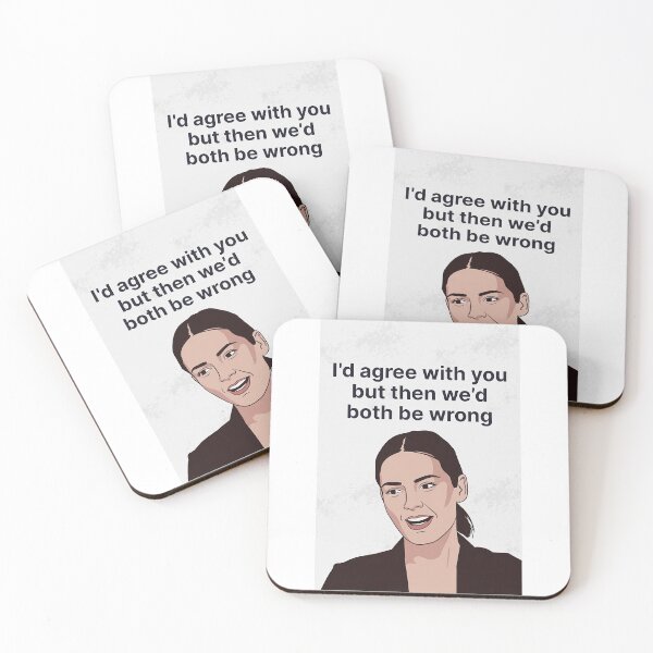 Item preview, I’d Agree With You But Then We’d Both Be Wrong | Funny Sarcastic Quote designed and sold by FatCatStudios.