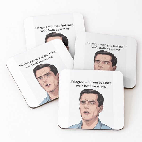 Item preview, I’d Agree With You But Then We’d Both Be Wrong | Funny Sarcastic Quote designed and sold by FatCatStudios.