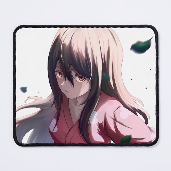 Item preview, Mio Dororo Pink Kimono Windy Anime Girl Gaze designed and sold by justnickthings.