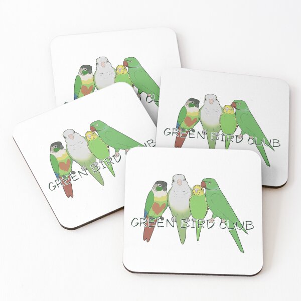 Item preview, Green Bird Club - Small Parrots designed and sold by Sonderdaisies.