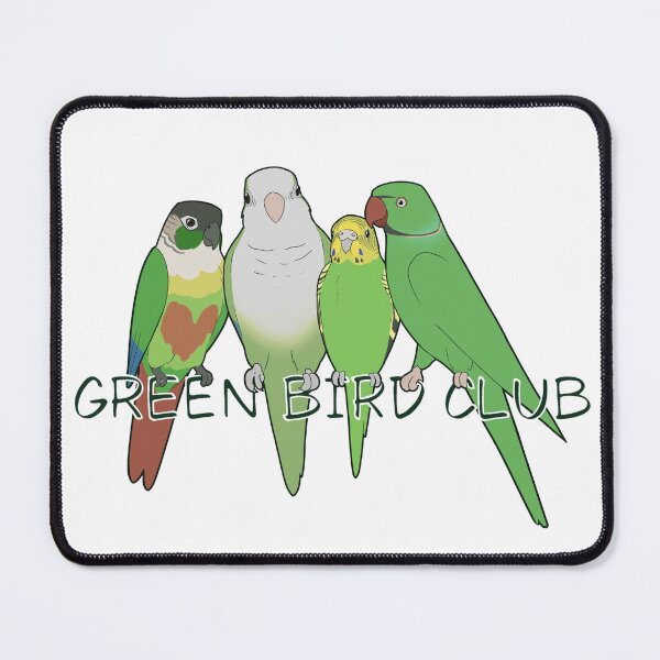 Item preview, Green Bird Club - Small Parrots designed and sold by Sonderdaisies.