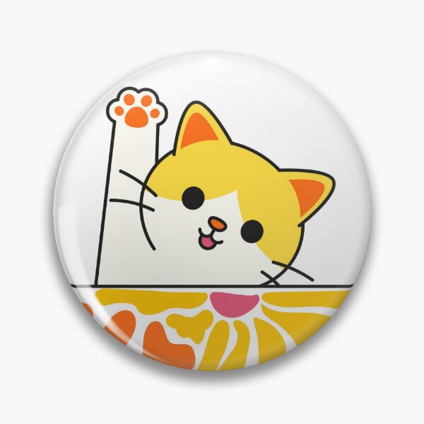 Item preview, Cute Cat with Flowers designed and sold by The Retromotel.