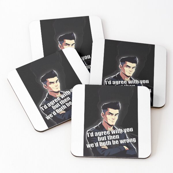 Item preview, I’d Agree With You But Then We’d Both Be Wrong | Funny Sarcastic Quote designed and sold by FatCatStudios.