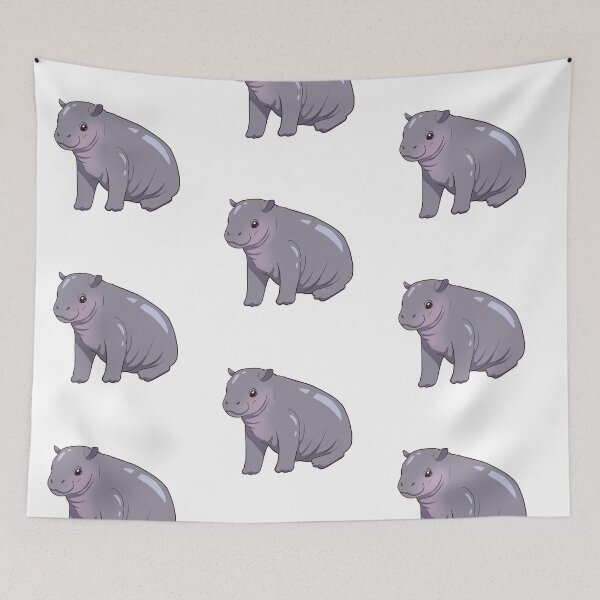 Item preview, Baby Pygmy Hippopotamus  designed and sold by Sonderdaisies.