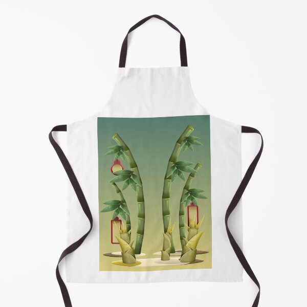 Item preview, Green Bamboo Shoots Blessing Amulet Illustration designed and sold by Lexkon Liu's art.