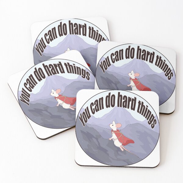Item preview, You Can Do Hard Things Mouse designed and sold by Sonderdaisies.