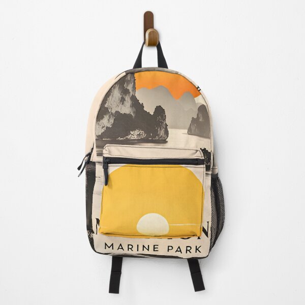 Item preview, Ang Thong Marine Park Thailand Retro Sunset Travel Poster | Vintage Tropical Island Wall Art designed and sold by Spirit of Siam.