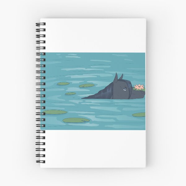 Item preview, Kelpie Swimming With Waterlilies designed and sold by Sonderdaisies.
