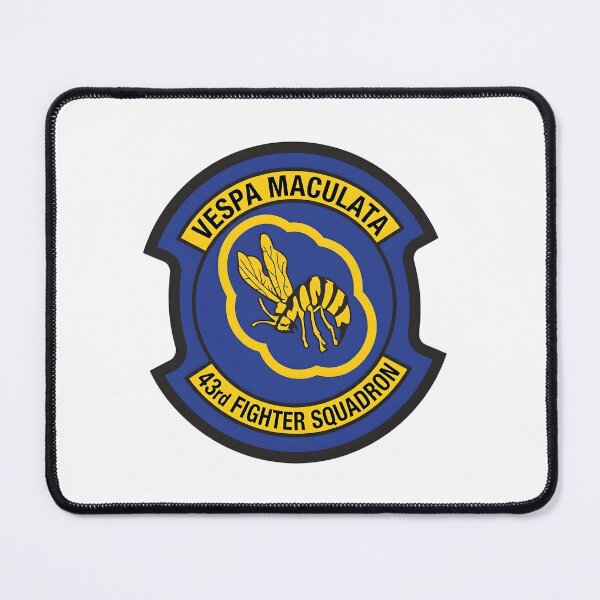Item preview, 43rd Fighter Squadron "Vespa Maculata" Emblem Patch designed and sold by CharlieDesings.