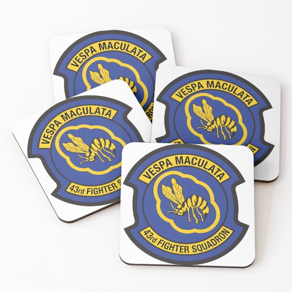 Item preview, 43rd Fighter Squadron "Vespa Maculata" Emblem Patch designed and sold by CharlieDesings.