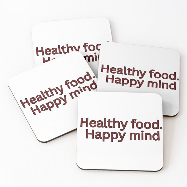 Item preview, Healthy food. Happy mind-motivational saying designed and sold by HustlersShop77.