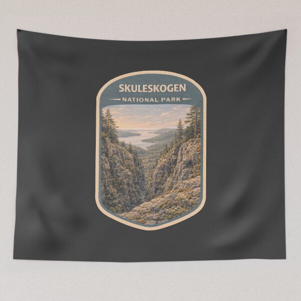 Item preview, Vintage Sweden National Park Travel Print: Skuleskogen designed and sold by PinUpPizzazz.