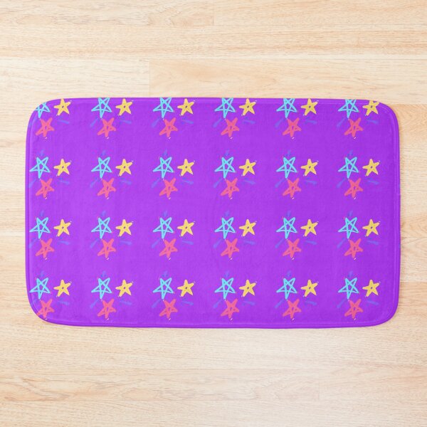Item preview, Funky playful colorful stars (purple variant) designed and sold by Tiny-Sugar-Dove.