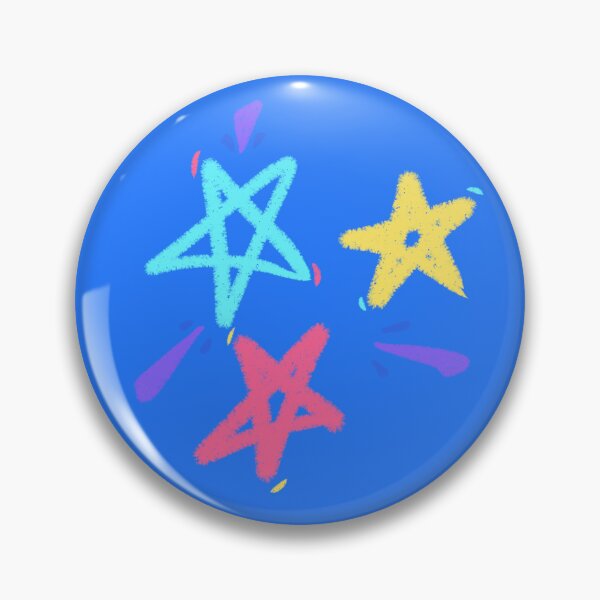 Item preview, Funky playful colorful stars (blue variant) designed and sold by Tiny-Sugar-Dove.