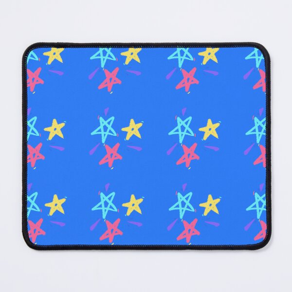 Item preview, Funky playful colorful stars (blue variant) designed and sold by Tiny-Sugar-Dove.
