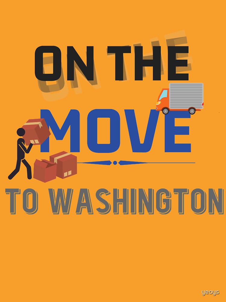 On the Move to Washington Moving State & House - Moving States Gift von yeoys