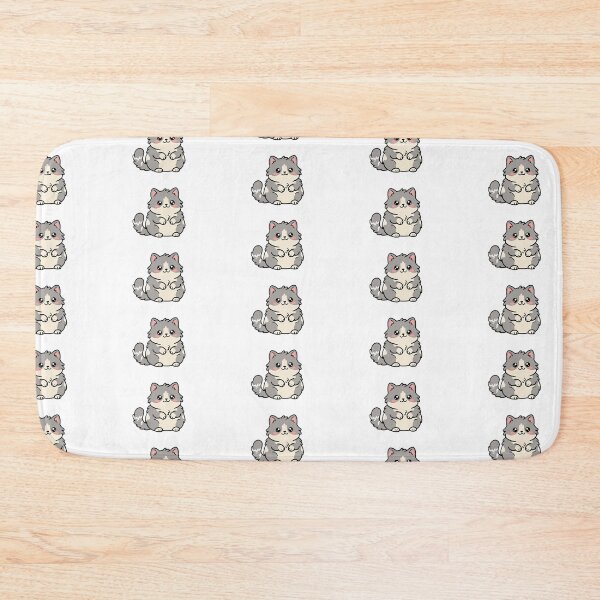 Item preview, Kawaii Fluffy Cat - Cute Cute Kitten Sticker designed and sold by AidaAviles.