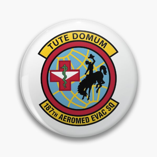 Item preview, 187th Aeromedical Evacuation Squadron "Tute Domum" Emblem Patch designed and sold by CharlieDesings.