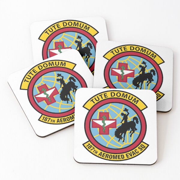Item preview, 187th Aeromedical Evacuation Squadron "Tute Domum" Emblem Patch designed and sold by CharlieDesings.