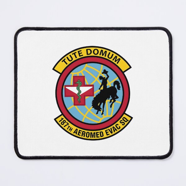 Item preview, 187th Aeromedical Evacuation Squadron "Tute Domum" Emblem Patch designed and sold by CharlieDesings.