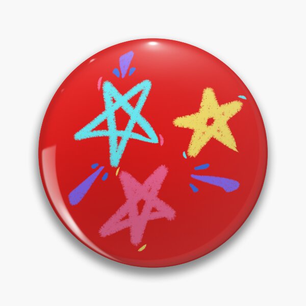 Item preview, Funky playful colorful stars (red variant) designed and sold by Tiny-Sugar-Dove.