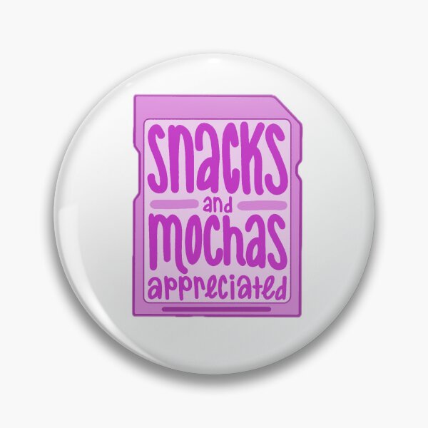 Item preview, snacks and mochas SD Card magenta designed and sold by carbocreates.
