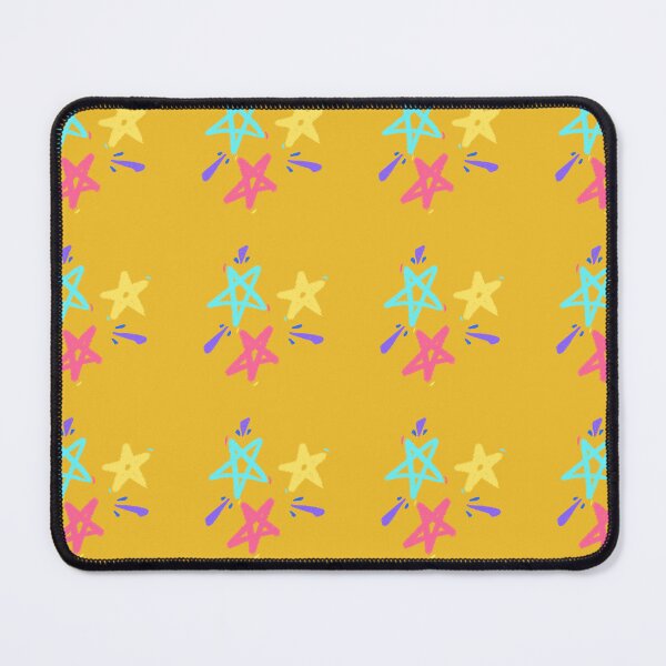 Item preview, Funky playful colorful stars (dark yellow variant) designed and sold by Tiny-Sugar-Dove.