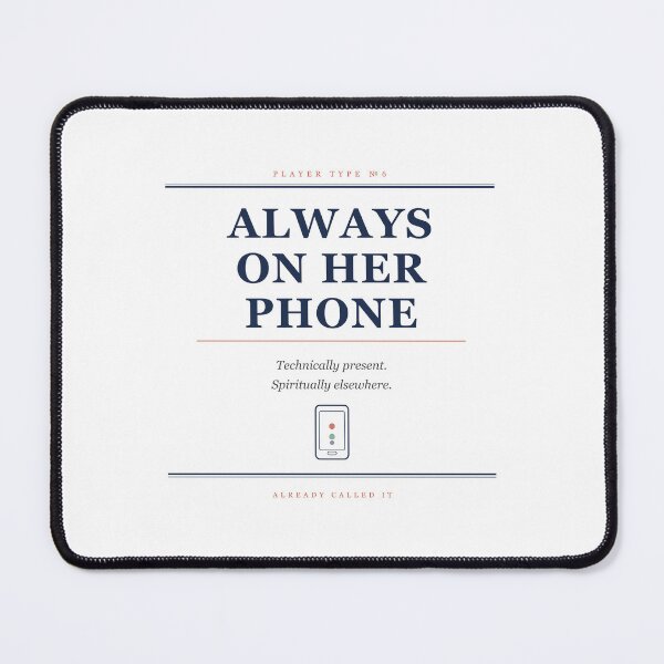 Item preview, ALWAYS ON HER PHONE Mahjong Player — Mug designed and sold by AlreadyCalledIt.