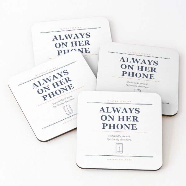 Item preview, ALWAYS ON HER PHONE Mahjong Player — Mug designed and sold by AlreadyCalledIt.