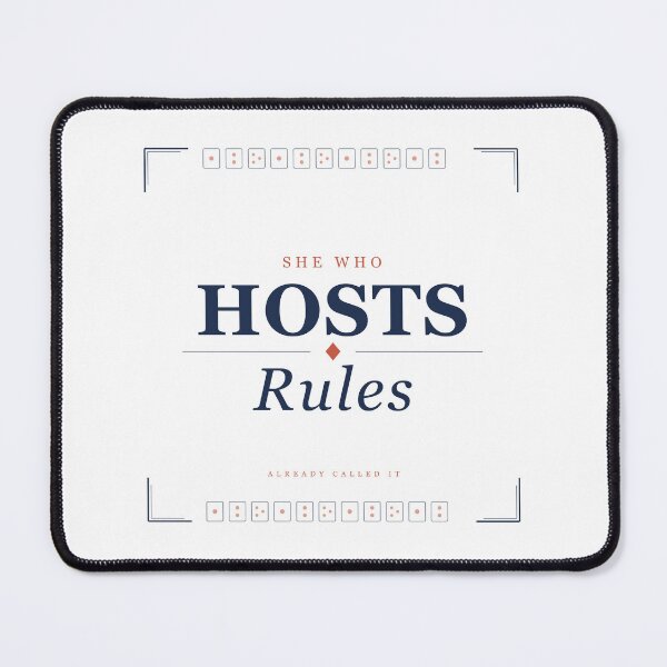 Item preview, SHE WHO HOSTS, RULES — Tote Bag designed and sold by AlreadyCalledIt.