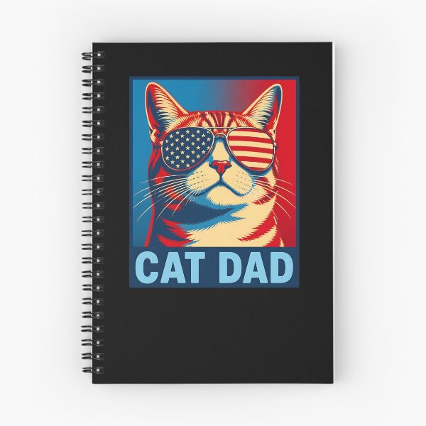 Item preview, Patriotic Cat Dad Men's Funny Cat Dad Gear designed and sold by DynamicDesign.