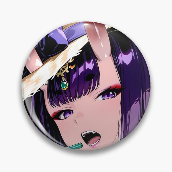Item preview, Shuten Douji Fate Grand Order Pink Summer Oni Closeup designed and sold by justnickthings.