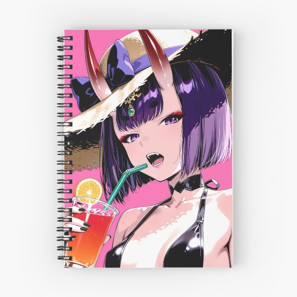 Item preview, Shuten Douji Fate Grand Order Pink Summer Oni Closeup designed and sold by justnickthings.