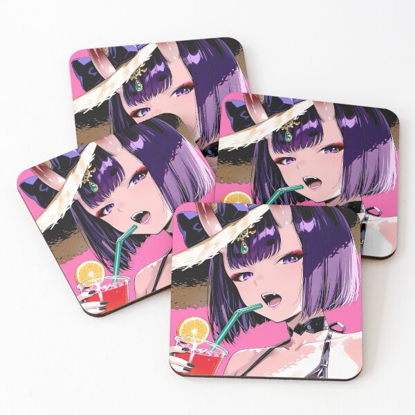 Item preview, Shuten Douji Fate Grand Order Pink Summer Oni Closeup designed and sold by justnickthings.
