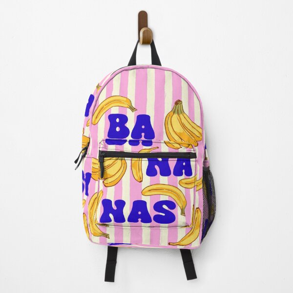 Item preview, Summer Fruit Banana in Pink Stripes Tropical Illustration designed and sold by MaiZephyr.