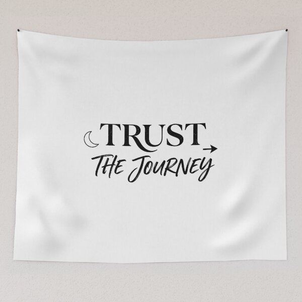 Item preview, Trust The Journey | Inspirational Typography Design designed and sold by lalitacreations.
