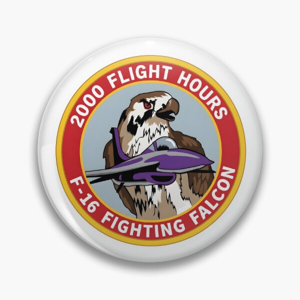 Item preview, F-16 Fighting Falcon 2000 Flight Hours Milestone Insignia designed and sold by CharlieDesings.